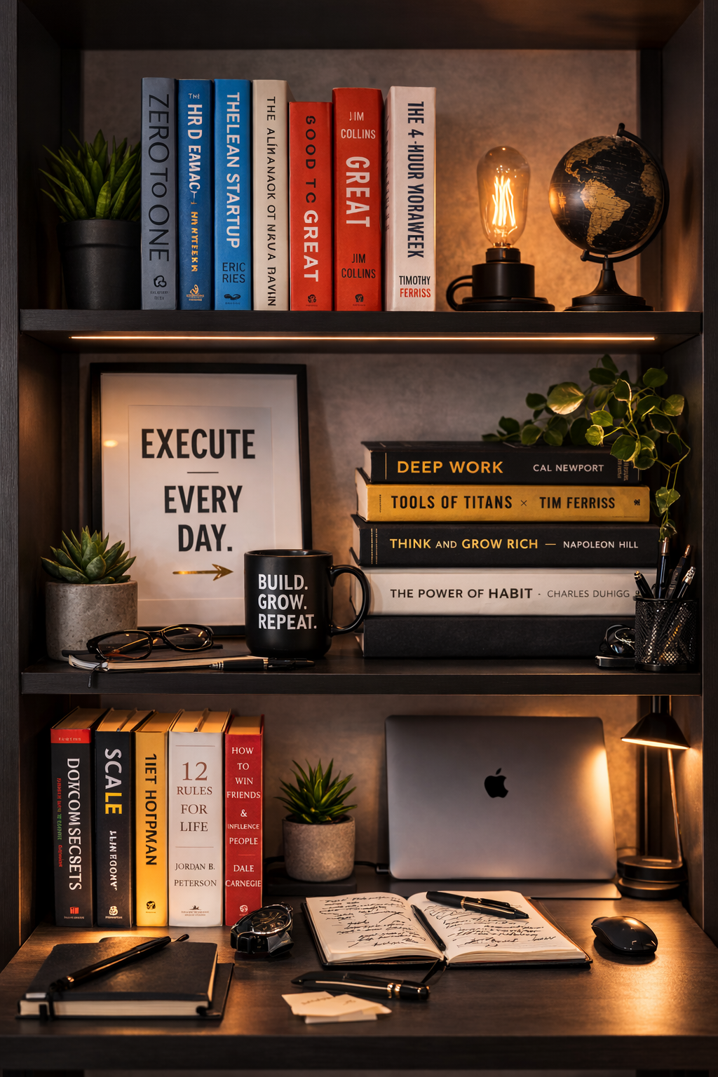 The Ambitious Builder's shelf